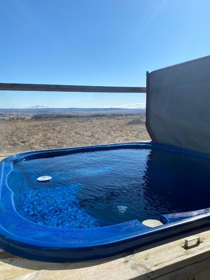 Blue View Cabin 7B With Private Hot Tub Selfoss Bagian luar foto